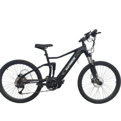 Mountain bike elétrica com suspensão total